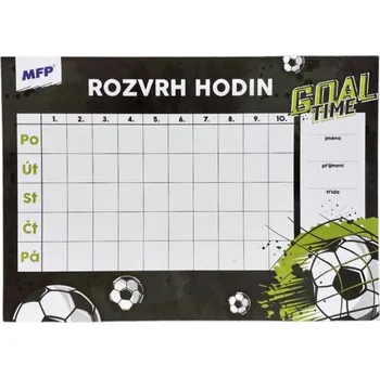 Set školních potřeb Rozvrh hodin MFP - Fotbal (A5)