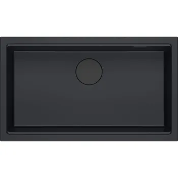 Granitový dřez Quadron Logan dřez graniteq 76x45 cm černá HQD7644U7_BLM_U