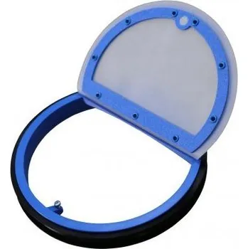 Kanalizační potrubí HACO PZK 100 protizápachová klapka DN100, magnetická, plast, modrá