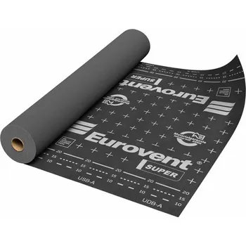 Krycí plachta Podstřešní hydroizolační fólie Eurovent Super PREMIUM SK 170 s lepicí páskou kontaktní na izolaci/bednění