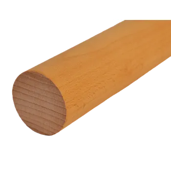 dřevěný profil kulatý (ø 42mm / L: 1750mm), materiál: buk, broušený povr