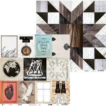 Umělecký papír P13 Oboustranný papír na scrapbooking Soulmate 5 30*30cm