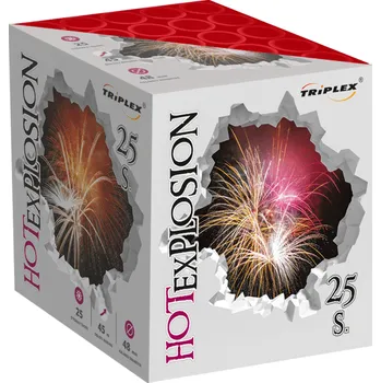 Zábavní pyrotechnika Triplex Ohňostroj HOT EXPLOSION - baterie 25 ran 48mm TXB714