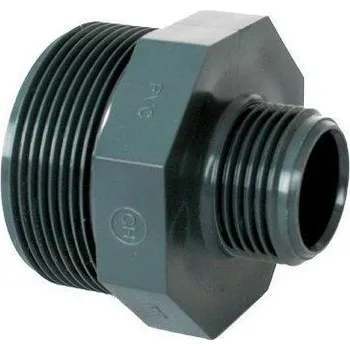 PVC tvarovka - Dvojnipl redukovaný 2 1/2“ x 2“ ext.