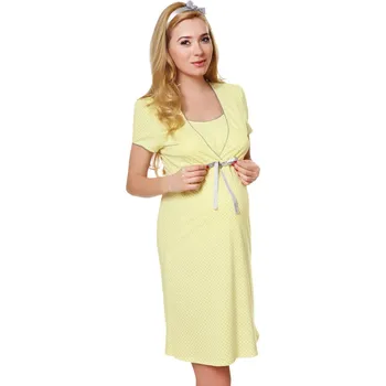 Dámská noční košile Noční košile Felicita yellow - ITALIAN FASHION Žlutá XXL