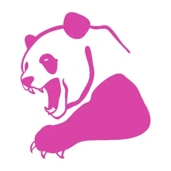 Samolepící dekorace SAMOLEPKA Panda 010 levá (16 - růžová) NA AUTO, NÁLEPKA, FÓLIE, POLEP, TUNING, VLASTNÍ TEXT, TISK, AUTOSAMOLEPKY.cz, POLEPY, OBRÁZEK, LOGO, SAMOLEPKY