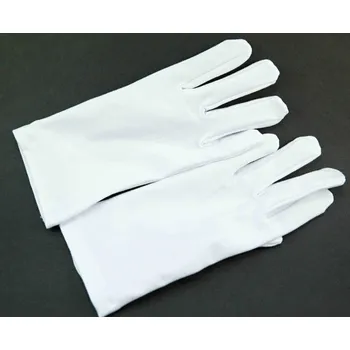 Rukavice Pánské společenské rukavice - bílá - vel. 24 - rozměr 21 cm x 10 cm