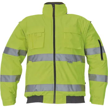 pracovní bunda Cerva CLOVELLY bunda reflex.pásky HV oranžová/navy vel. 2XL