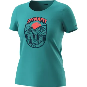 Triko Dynafit Graphic Cotton W S/S TEE brittany blue/horizon 2025 Barva: modrá, Velikost: XS