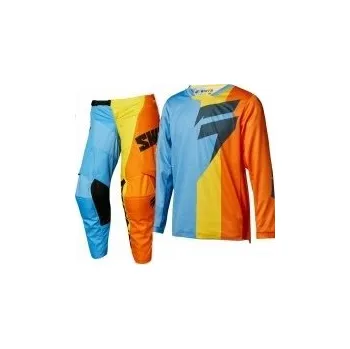 Moto kombinéza kalhoty SHIFT Whit3 Tarmac dětské oranž 24