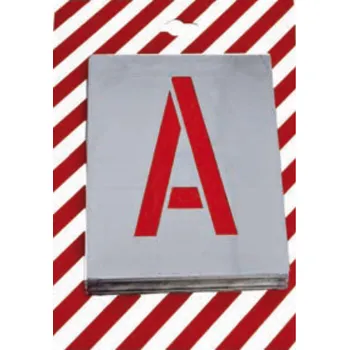 Speciální papír Šablony hůlkové písmo – sada 26 písmen pozink plech 0,2 mm 50 mm (p)