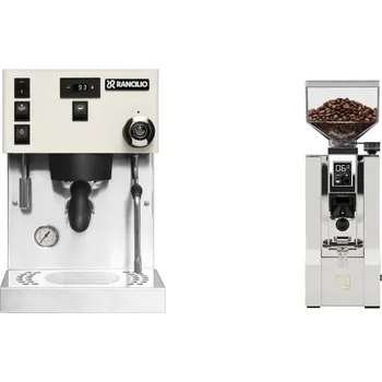 Kávovar Rancilio Silvia PRO X, white + Eureka Mignon XL, CR white