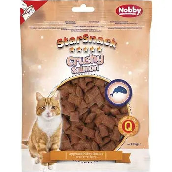 Pamlsek pro psa Nobby pamlsek - StarSnack cat Crushy Salmon bag; 125 g