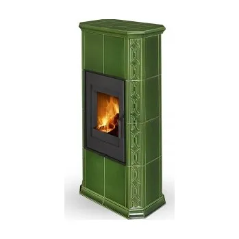 Krbová kamna Romotop GREMIO 4G celoprosklená dvířka Barva keramiky: Perlová (95508)