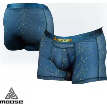 Pánské spodní prádlo MIMOSA BOXER pánské funkční boxerky Moose tyrkysová M