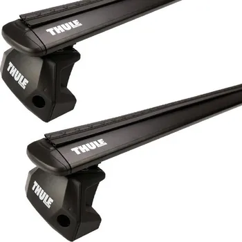 Příčník na automobil Střešní nosič Thule s hliníkovou EVO tyčí černý Volkswagen Caddy Maxi 5-dr Van s pevnými body 08-15