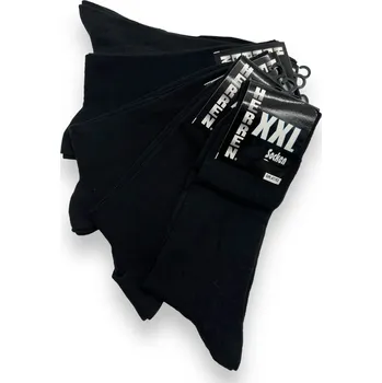 Pánské ponožky Pánské nadměrné vysoké ponožky 5 párů černé Barva: Černá, Velikost: 47-52