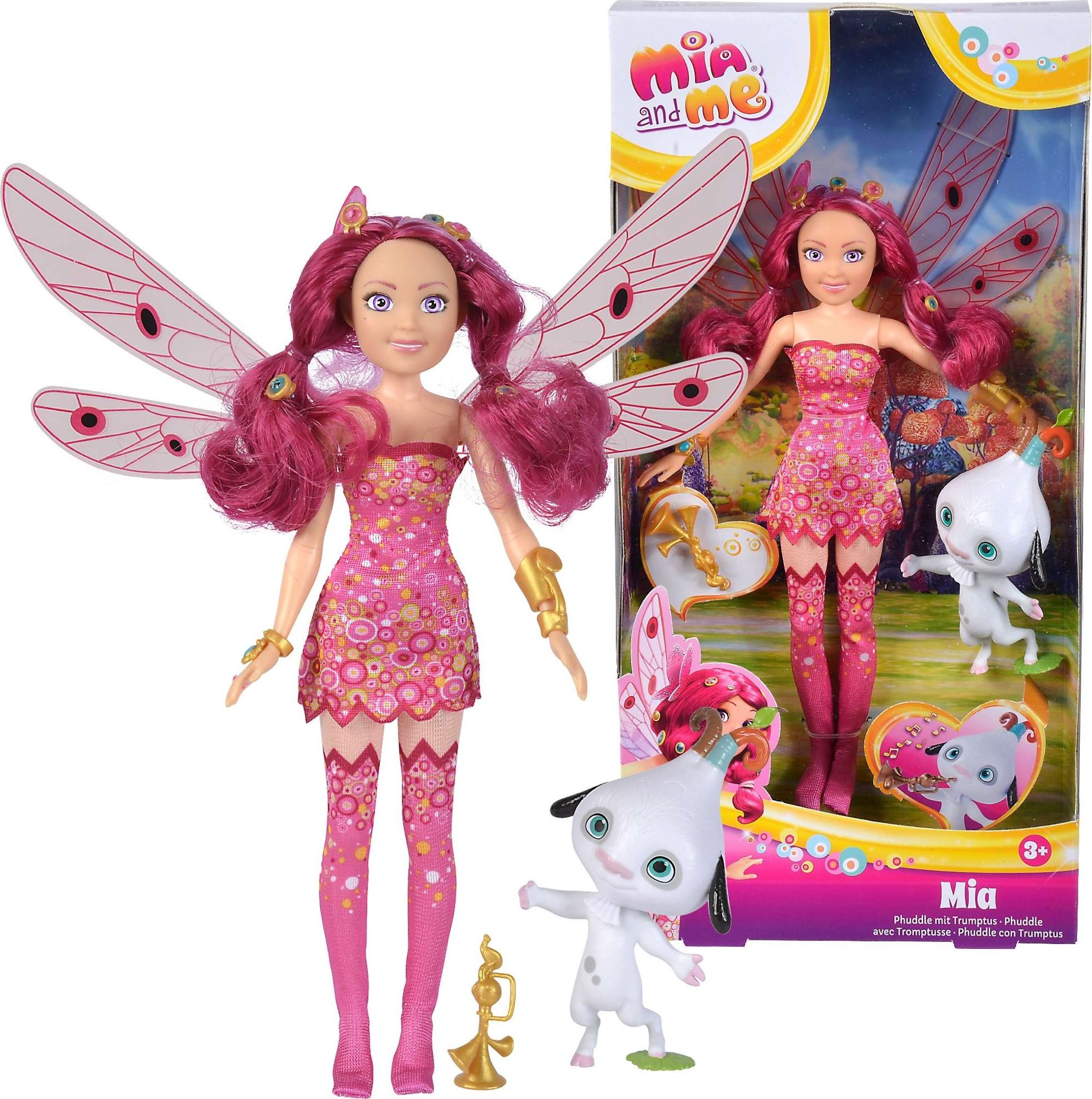 Peluche Mia And Me - Phuddle - 20 Cm - Douce Et Câline - Pour Enfants Et Collectionneurs