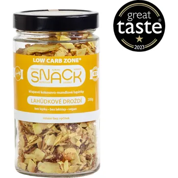 Chips Low Carb ZONE CZ - BIO Kokosovo - mandlové lupínky Lahůdkové droždí 200g