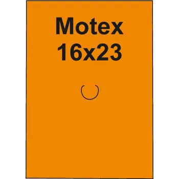 Samolepící etiketa Etikety cen. MOTEX 16x23 hranaté, 870 etiket/kotouček, oranžové