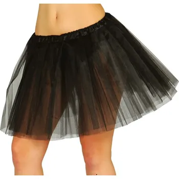Karnevalový doplněk Guirca Dámská TUTU sukně - černá 40 cm
