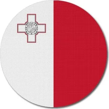 Vlajka Pelisport Maltská vlajka kulatá tisk ø 45 mm