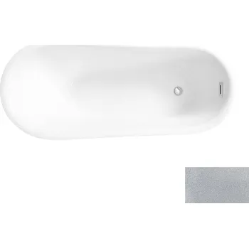 Vana HOPA Volně stojící vana CALIMA Glam - stříbrná + Barva - GLAM 02 - stříbrná, Barva sifonu - Grafitová, Rozměr vany - 170 × 74 cm, VANCALIM170GG2