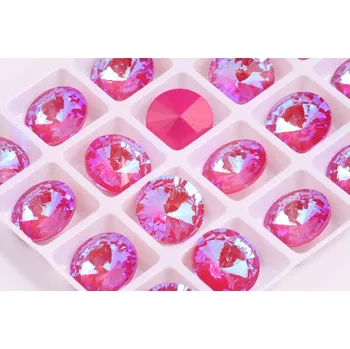 Dětské navlékací korálky Rivoli 18 mm - Fuchsia č. 415