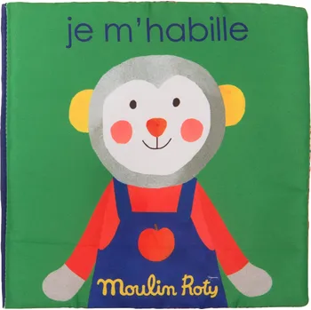 Moulin Roty Látková interaktivní kniha Oblékání