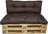 LKV Lomnice Polstr na paletový nábytek s opěrkou 120 cm, hnědý