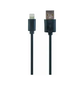 Kabel do PC Gembird kábel nabíjací Lightning 8-pin (M) na USB 2.0 (M), 3 m, čierny
