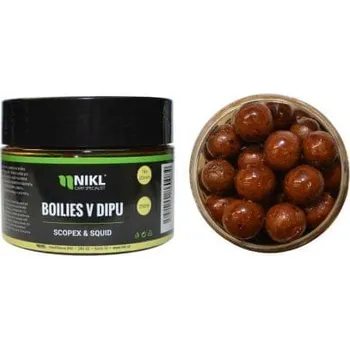 Nikl Boilies v dipu 18 + 20 mm/250 g, Scopex&Squid
