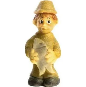 Jedlá dekorace na dort Marcipánová figurka rybář 9x4 cm, 60g - Frischmann vyškov
