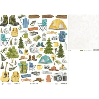 Fotopapír P13 Oboustranný papír na scrapbook Hit the road 07 30*30cm