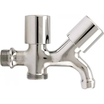Ventil Rohový výtokový ventil s odbočkou pro pračku 1/2"x3/4"