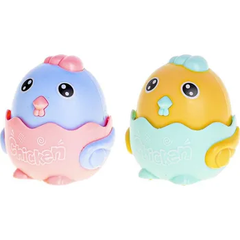 Hračka pro nejmenší Kuřátko 7 cm po stlačení jezdící