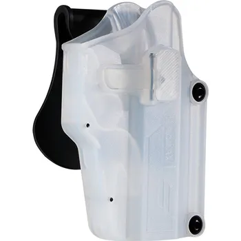 Sportovní střelba Amomax Opaskové polymerové univerzální pouzdro Per-Fit - průhledné