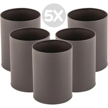 Příborník do zásuvky Zvýhodněný multipack - 5x Olympia pozinkovaná plechová nádoba na příbory šedá