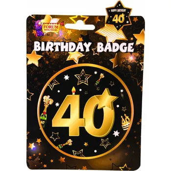 Party dekorace bristolNarozeninová brož - 40. narozeniny