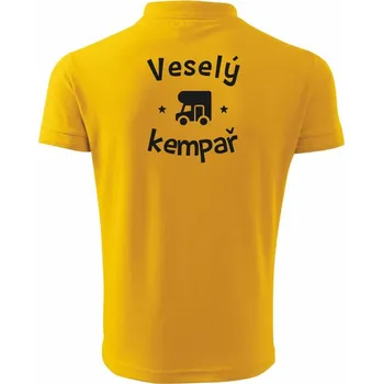 Pánská košile Veselý kempař - Polokošile pánská Pique Polo 203 - 5XL ( Žlutá )