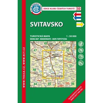 Mapy 50 Svitavsko, 5. vydání, 2017 - turistická laminovaná mapa