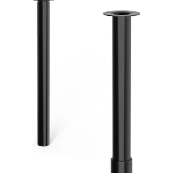 Stolová podnož Walteco Nábytková noha průměr 60mm, výškově nastavitelná 700-1100mm, černá