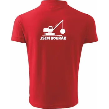 Pánská košile Jsem bourák - Polokošile pánská Pique Polo 203 - 5XL ( Červená )