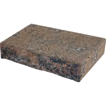 Zahradní obrubník DITON Tvárnice Muráno 7/25 koncový 3/4 kámen 187x250x70 mm cihlovo-černá