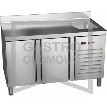 Asber Stůl mrazící ETN-7-135-20 HC S dřez nad agregátem Varianta: Stůl mrazící ETN-7-135-20 HC S dřez nad agregátem
