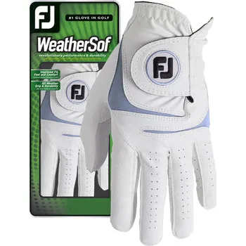 Pánské tričko FootJoy WeatherSof, Levá L, White/Blue, pánské
