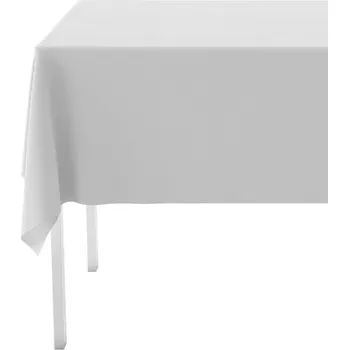 Koktejlová dekorace Funiglobal - 1 bílý ubrus - Plain Colours -