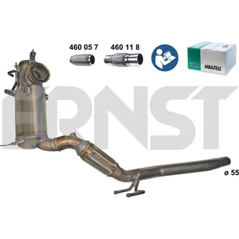 Filtr pevných částic Filtr sazových částic, výfukový systém ERNST 920100