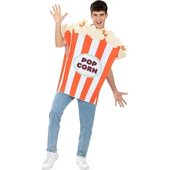 Karnevalový kostým Funiglobal - Kostým popcornová krabička pro dospělé - One size