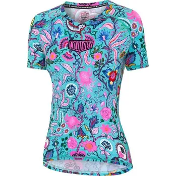 cyklistický dres MTB dres CYCOLOGY Secret Garden, dámský, krátký rukáv